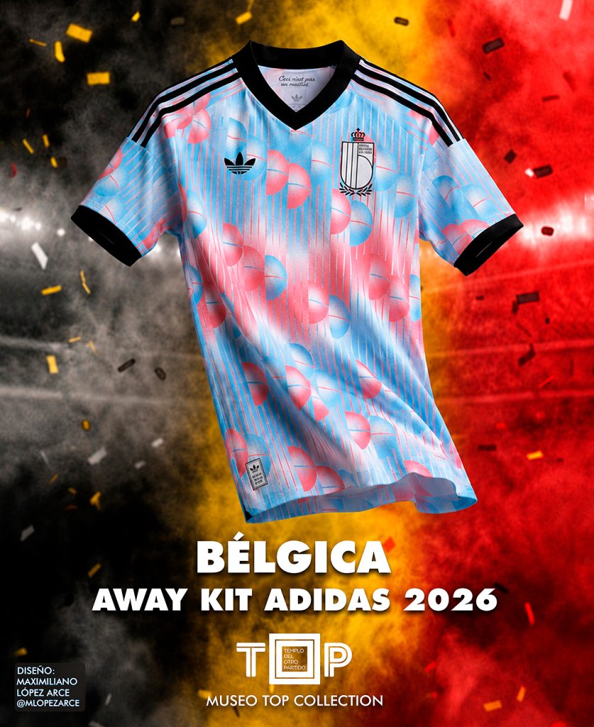 La Away Kit de Bélgica 2026, arte, fútbol y marketing.